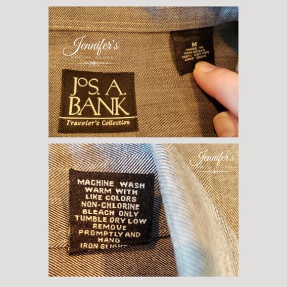 3/$25 Jos. A. Bank Men's Gray Button-Down Long Sleeve Shirt - Picture 10 of 13